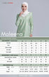 Maleena Kurung Moden Sulam | Light Green
